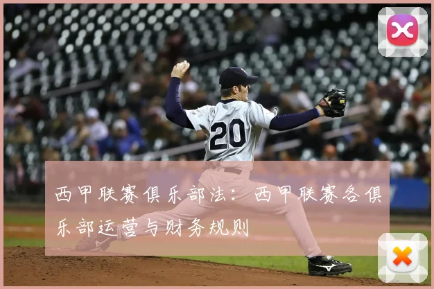西甲联赛俱乐部法：西甲联赛各俱乐部运营与财务规则